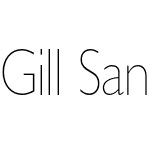 Gill Sans Hel-SemConThin