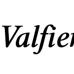 Valfieris Bold Italic
