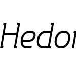 Hedonic Light Italic