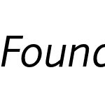 Foundry Sans Normal Italic