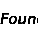 Foundry Sans Demi Italic