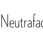 Neutraface 2 Condensed Light