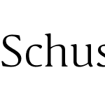 Schuss Serif Pro