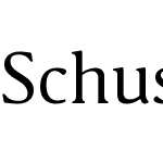 Schuss Serif Pro