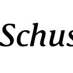 Schuss Serif Pro