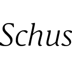 Schuss Serif Pro