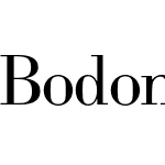 Bodoni Nr1 Sh