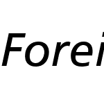 Foreigner-Italic