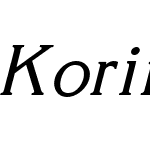 Korinna-Italic