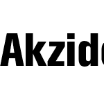 Akzidenz-Grotesk Std XBd Cnd