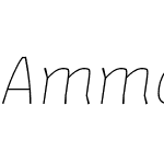 AmmanV3 Sans Thin Italic