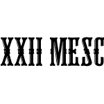 XXII MESCALINE