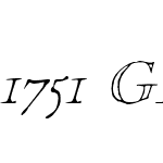 1751 GLC Copperplate Outline