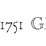 1751 GLC Copperplate Outline