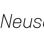 NeusaNextW05-LightItalic