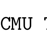 CMU Typewriter Text