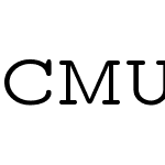 CMU Typewriter Text Variable Width