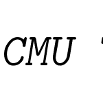 CMU Typewriter Text