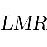 LMRomanSlant10