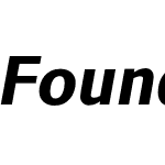 Foundry Form Sans Bold Italic