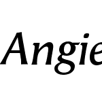 AngieW02-DemiboldItalic