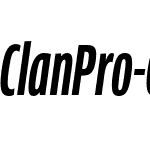 ClanPro-CompBoldItalic