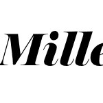 MillerBanner Black Italic