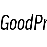 GoodPro-CondBookItalic