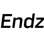 Endzone Sans Medium Italic