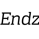 Endzone Slab Light Italic