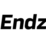 Endzone Sans Bold Italic