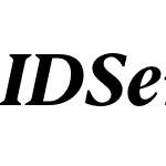 ID00 Serif ExtraBold