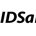 ID00 Sans ExtraBold Italic