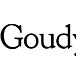 Goudy Bookletter 1911