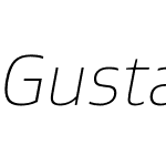 Gustan Thin Italic