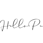 Hello Paris Script