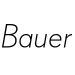 Bauer Grotesk W1G