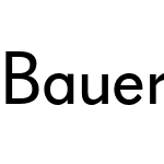 Bauer Grotesk W1G