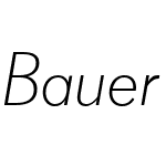 Bauer Grotesk W1G