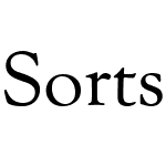 Sorts Mill Goudy