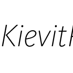 KievitPro-ExtraLightItalic