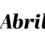 Abril Display Extrabold