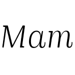 Mamontov Light Italic