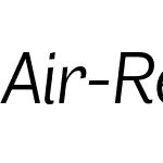 Air Regular Italic