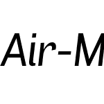 Air Medium Italic