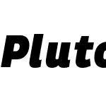 Pluto Cond Black Italic