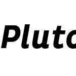 Pluto Cond Bold Italic