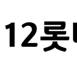 12롯데마트행복Bold