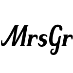 Mrs Green Medium Condensed Italic
