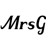 Mrs Green Medium Italic